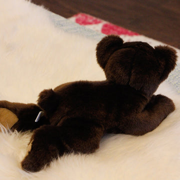 Realistic Lazy Brown Bear Cub Stuffed Animal Plush Toy